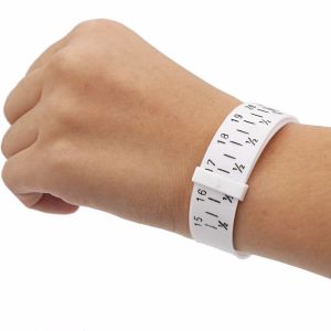DBP1099 Soft Adjustable Bangle Jewelry Wrist Sizer Measure Ring Bracelet Sizing Wristlet Watch Sizer Measuring Circle Measuring Tool Bracelet Sizer