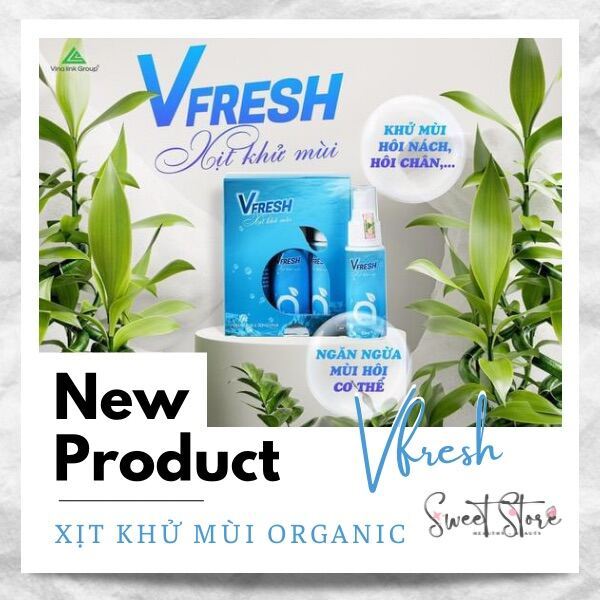 Xịt Khử Mùi Organic Vfresh 30ml Khử Mùi Ngăn Tiết Mồ Hôi Hiệu Quả ...