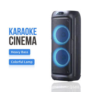 Loa karaoke bluetooth QS-8603 partybox710 bass cực mạnh ( 6.5"x2 )tặng kèm 1 micro không dây