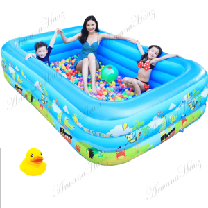 (free pompa set) kolam renang / Kolam Renang Anak Bahan Karet Tebal / kolam renang anak besar jumbo / Ocean Pool Kolam Mandi Anak / kolam mandi anak / Kolam Renang Mandi Anak / kolam anak renang jumbo/ Kolam Renang 1.2/1.5 Meter