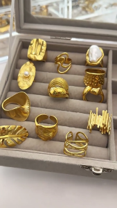 Stylish Crystals Decoration Fashion Rings Craft from Sturdy Stainless Steel Materials for Trendsetters Casual Wear