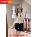 ﺴ☍ ZARAˉ New Style Socialite Small Fragrance Short Gold-Breasted Knitted Cardigan Sweater Jacket For Women 3991118 712. 