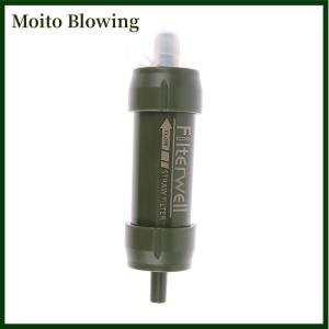 Moito Outdoor Mini Water Filter Straw Camping Purification for Survival or Emergency Supplies Portable Water Purifier Camping Hiking