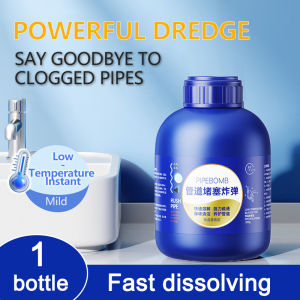 🔥100% Effective 🔥Sink Toilet Clogged Remover 300G Sink Remover Strong Dredge For toiletssinks Floor drains bathtubs ect.Sink Drainage Clogged Remover Toilet Bowl Clog Remover Baradong Toilet Bowl Pipe Dredging Agent Sink Declogger