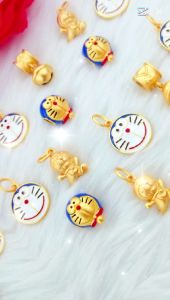 JR Trends Gold Color Plated DoRaeMon Dangle Charms Bracelet DIY Beads Masdora Charm Bangle Charms Beads 916 Charms Ready Stock In Malaysia