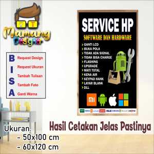 Spanduk Banner Keren Service HP Murah Bagus bb