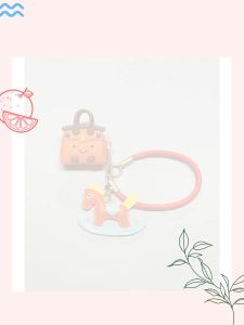 Creative Bag Headphone Case   Wooden Horse Pendant   Applicable AirPodsPro3  Silicone Case   Applicable Airpods4  Cute Cartoon  Jellycat Bag Case