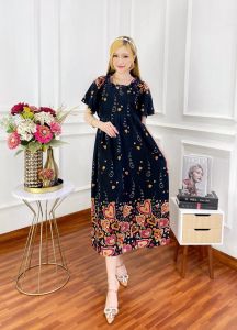 Daster dress serut premium pakaian wanita baju tidur kekinian keren santai modern