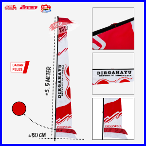 UMBUL UMBUL JUMBO DIRGAHAYU POLOS 35METER
