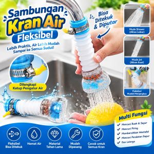 [3PCS] Sambungan Kran Air Fleksibel 360 Pemanjang Keran Air Cuci Piring Per 3 Pcs