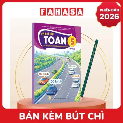 Sách Giáo Khoa Vở Bài Tập Toán 5 - Tập 2 (Tích Hợp Phát Triển Năng Lực Số) (Phiên Bản 2026) - Kèm Bút Chì