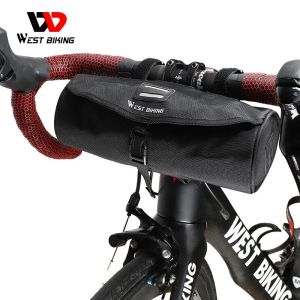 WEST BIKING Bicycle Bag Waterproof Multifunctional Bike Bag Scooter Electric Folding Bicycle Handlebar Bag Rainproof Frame Saddle Bicycle Accessories
