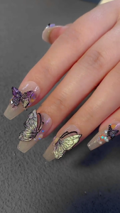 3D Butterfly Embossing Nail Art Mold Silicone Combination Decorative Mold Nail Art Making Tool Silicone Carving Mould