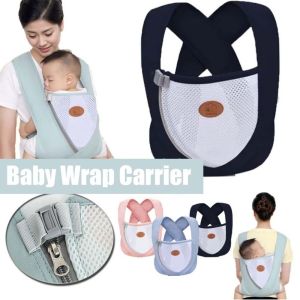 JPTD Newborn Front Holding Baby Wrap Carrier Cotton Infant Kangaroo Bag Infant Backpacks Comfortable Mesh Newborn Sling Wrap Newborn