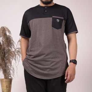 KHOIRUMMAH Koko Kurta Saad | Kaos Koko Pria | Kurta Polos Lengan Pendek | Blue