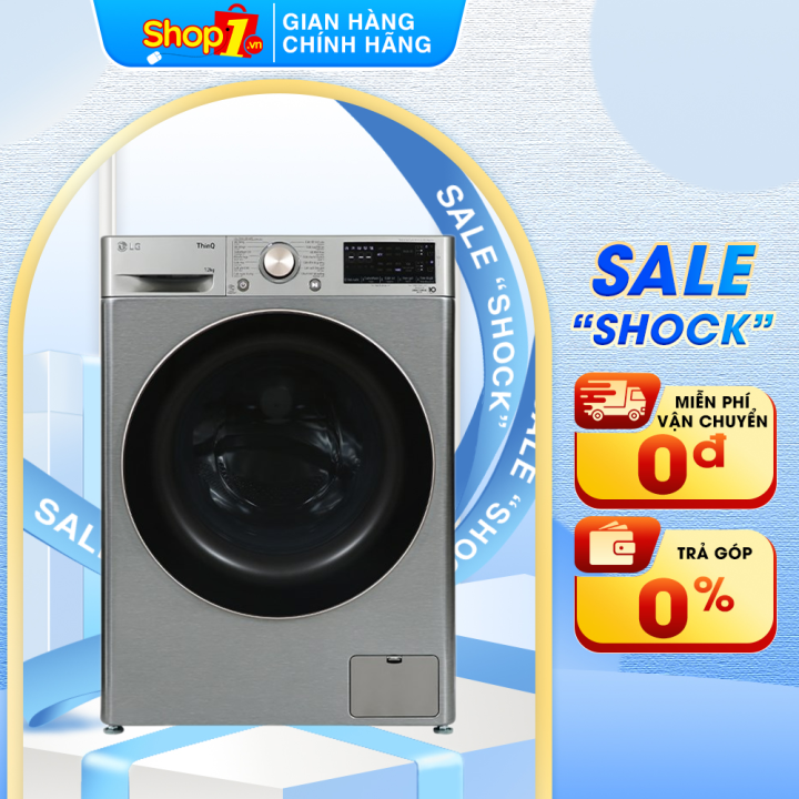 Máy giặt LG Inverter 12 kg FV1412S3PA - Thêm đồ trong khi giặt - Cho ...