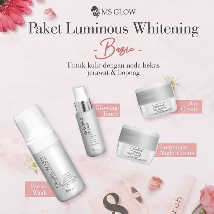 Paket Ms Glow Luminous - Ms Glow - Luminous - merawat kulit wajah