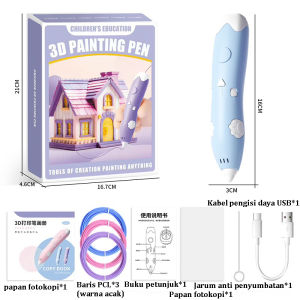 HAHA TOY 3D Printing Pen Wireless Printer Pen DIY Making Doodle Arts Crafts USB Cable Kreativitas