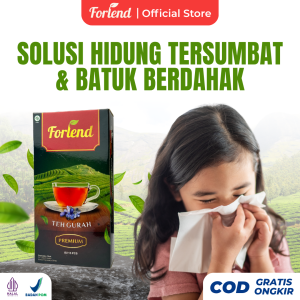 FORLEND Teh Gurah Original Atasi Dahak Batuk Asma Sesak Napas Herbal Alami BPOM HALAL