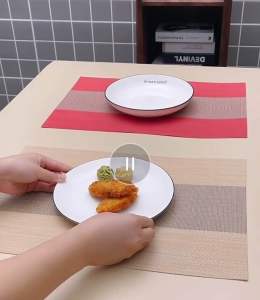 3 sizes G word design placemat table mat light luxury long tea table mat Western placemat table heat shield placemat