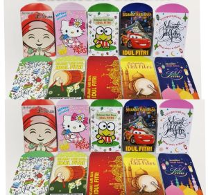 IVSHOP - Grosir Paket Usaha Amplop Lebaran 500 Lembar Idul Fitri Angpau Thr Uang Lebaran Amplop Lebaran Karakter Unik Ukuran M Uang Dilipat