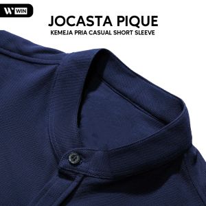 WIN - JOCASTA Kemeja Pique Pria Lengan Panjang Sanghai Catton Jumbo Big Size M - 6 XL Premium