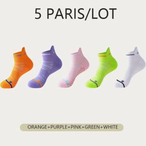 5 Pairs Professional Marathon Running Socks Men and Women Thick Towel Bottom Socks Basketball Socks Quick-drying Sports Socks2026