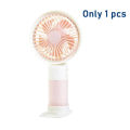 BUY 1 TAKE 1 T10 Turbine Handheld Small Fan Portable USB Charging Desktop Mini Electric Fan with Mobile Phone Holder. 