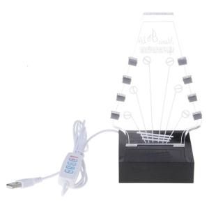 Guitar Pick Holder with Base Guitar Pick Holder for Picks Storage and Display LED Light Up Acrylic Guitar Pick Stand