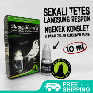 SEMPATI Biang Konslet Vitamin Obat Penggacor Spontan Burung Jinten Hitam Habbatussauda Sempati Ramuan Dosis Tinggi Lovebird Love Bird Kenari Kacer Murai Pleci Kolibri Cucak Pentet Anis Jalak Lomba Bonus Gantungan Buah