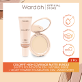 Wardah Paket Colorfit Matte Foundation SPF 30 PA+++15 g + Colorfit Velvet Powder Foundation SPF 20 PA+++ 22 g Make Up Dengan Hasil Matte dan Longlasting. 