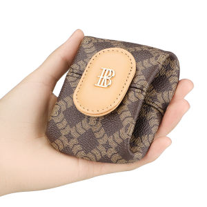 Royal Bagger Dompet Koin Mini RFID untuk Wanita – Dari Kanvas Lapis Signature & Kulit Sapi Samak Nabati Tas Kecil untuk Kunci Earphone & Barang Esensial 7603