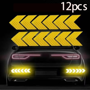 Car Reflective Tape Sticker Safety Mark Car Styling Self Adhesive Warning Tape Motorcycle Bicycle Film Decoration Tool