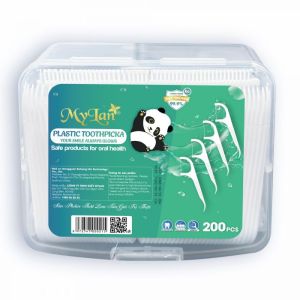 Hộp 200 Cây Tăm Chỉ Nha Khoa Cao Cấp MyLan Chất Lượng Nhật Bản Sợi Chỉ Mảnh Kháng Khuẩn chăm sóc vệ sinh Răng Miệng