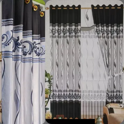 Gorden Jendela murah tapi mewah minimalis elegan gorden tebal kombinasi warna bolak balik