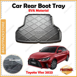 For Toyota Vios 2023 Vios Baru EVA Copolymer EVA Boot Tray Luggage Cargo Reusable Rear Trunk Tray DIY Dulang But Kereta Waterproof  Durable & Fitting  Custom Fit OEM Thickness 0.8cm
