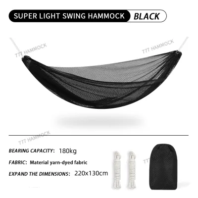 HikingOutdoor Duyan Ice silk Hammock 180KG Camping Foldable Hammock Travel Hammock with Storage Bag