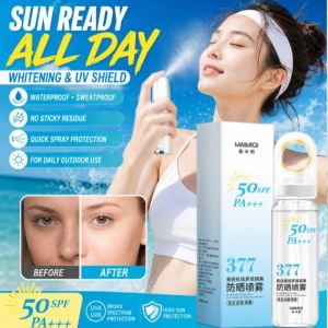 Whitening Sunscreen Spray Anti-Aging Multi-Effect UV Protection Face Body Mist Broad Spectrum Daily Care