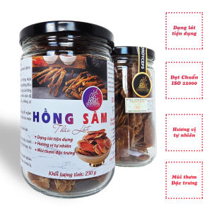 Hồng sâm thái lát nhân sâm thái lát - Dalat Cordyceps