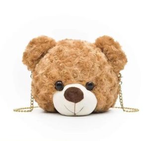 tas selempang kepala boneka beruang
