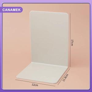 【CANAMEK】 Desktop Organizer L-shaped Desk Bookends Durable Display Book Stand Simple INS Book Support Rack Minimalism