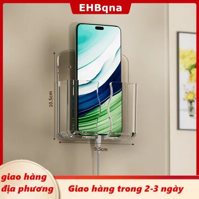 [COD] EHBqna 3PF Ship within 24 hours Giá treo điều khiển từ xa điều hòa không khí kiểu dáng thông dụng màu trắng gắn tường hộp đựng điều khiển giá đỡ sạc điện thoại