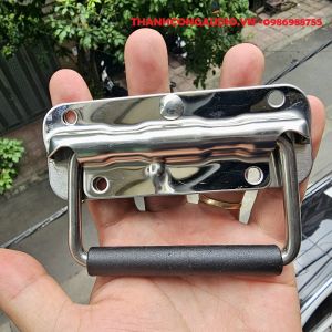 Tay xách 11cm – INOX 304 tay nắm quai xách hộp dụng cụ pin lithium tay nắm hộp tự gập. Loại cao cấp