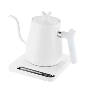 🇸🇬 [In Stock] Gooseneck Electric Kettle 1L 304 Stainless Steel Pot with Touch Screen & Heating Plate for Coffee