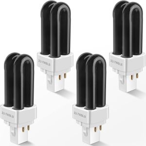 4 Pack Bug Zapper Replacement Fluorescent Bulbs 41050 Bulbs Compatible with DynaTrap DT1050 DT1100 DT1250 7W UV Light Ultraviolet Mosquito Killer Lamp 1/2 Acre Trap Replacement Bulb