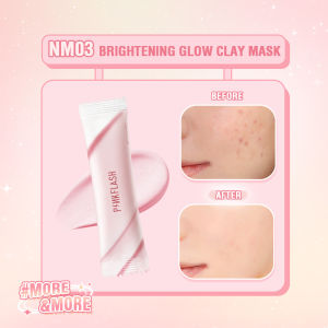 PINKFLASH Clay Mask Natural Plant Cleansing  Anti Acne Deeply Cleansing Oil Control Soothe Acne Peeling Exfoliate Remove Dead Skin Cells Brightening Moisturizer Vitamin C