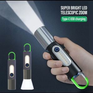 Sofia LED Flashlight USB Rechargeable Flashlights Long Distance 600M Flashlight USB Rechargeable