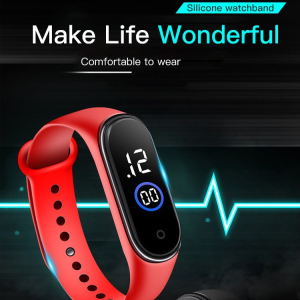 LED Sports Fitness Tracker Watch with Heart Rate Monitor Smart Bracelet Wristband