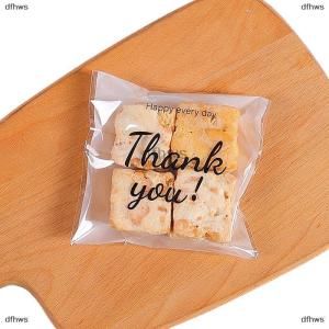 [COD] dfhws 100Pcs Pack Thank You Clear Bags Self Adhesive Candy Cookie Bakery Bags Self Adhesive Individual Gift Pastry Bags