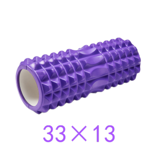 【RIFOAM】Yoga Roller Long Short Yoga Pilates Eva Foam Roller Backpain Relief Muscle Massage Two Grid Pattern 33cm